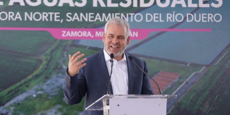 Inaugura Bedolla en Zamora planta tratadora que saneará 100% de aguas negras