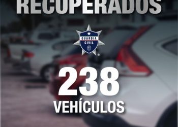 Durante agosto, 238 vehículos recuperados: SSP