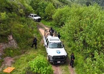 En Tuzantla, SSP y Defensa incineran más de mil 820 kilogramos de marihuana