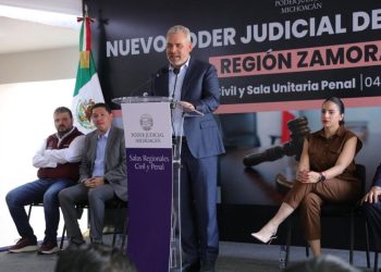Inaugura Bedolla salas regionales judiciales en Zamora; se acerca la justicia a 637 mil habitantes