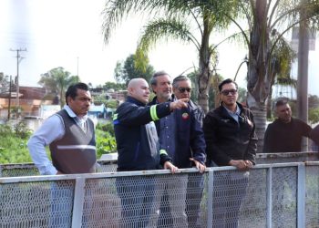 Adolfo Torres informa monitoreo de ríos y drenes en Morelia tras desfogue