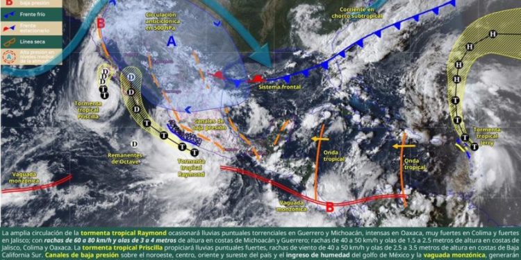 Por tormenta “Raymond”, Conagua mantiene monitoreo en 7 municipios michoacanos