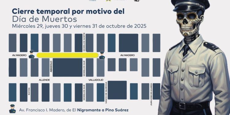 Gobierno de Morelia, hará peatonal la avenida Madero por el Día de Muertos