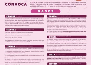 Seimujer lanza convocatoria para impulsar 700 negocios de michoacanas