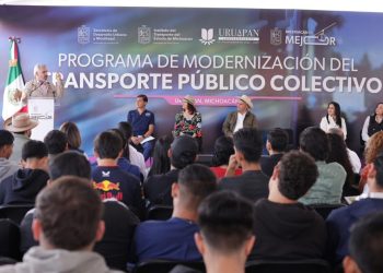 ¡Renovación en marcha! Uruapan recibirá primeros 80 camiones de transporte público: Bedolla