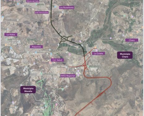 Construcción de segmentos 4 y 5 del segundo anillo periférico de Morelia, beneficia a más de 22 colonias: Bedolla
