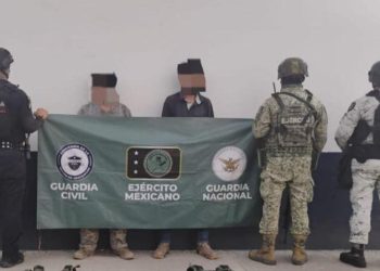 Asegurados en Buenavista 2 hombres, 7 fusiles y más de 2 mil cartuchos: SSP