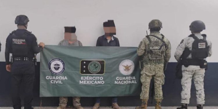 Asegurados en Buenavista 2 hombres, 7 fusiles y más de 2 mil cartuchos: SSP