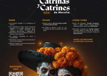 Hoy, último día para registrarse al Desfiles de Catrinas y Catrines de SeCultura Morelia