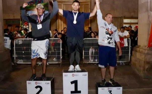 Celebra Alfonso Martínez medalla de oro de elemento de Policía Morelia, en Juegos Latinoamericanos de Policías y Bomberos