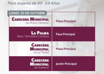 SSM lleva mastografías a 11 municipios para detección oportuna de cáncer de mama