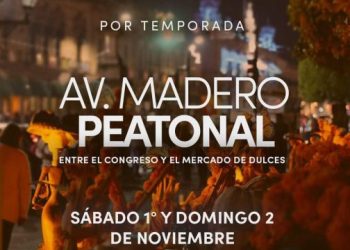 Este fin de semana, el Centro histórico de Morelia es peatonal
