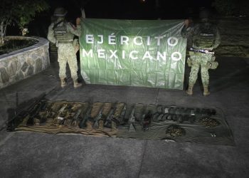 Más de 300 kilogramos de droga y 14 armas largas asegurados en Huetamo: SSP