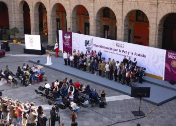 Presentan Bedolla y Sheinbaum Plan Michoacán por la Paz y la Justicia