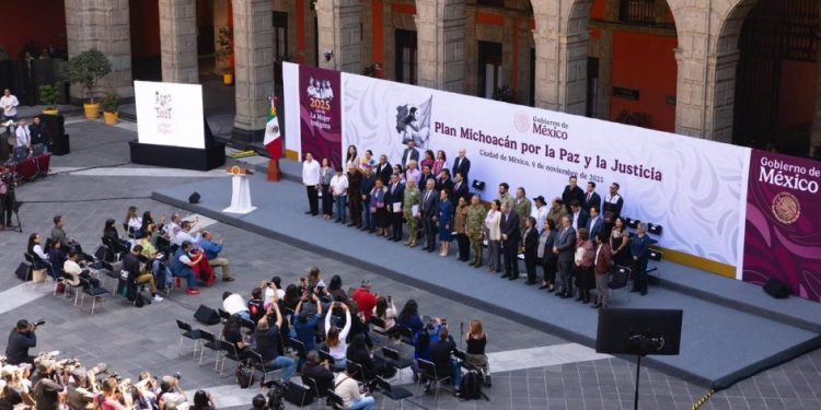 Presentan Bedolla y Sheinbaum Plan Michoacán por la Paz y la Justicia