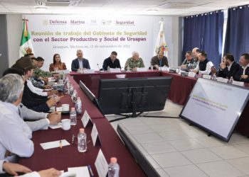 Dentro del Plan Michoacán, acuerdan plan región Uruapan Harfuch, Bedolla y Quiroz