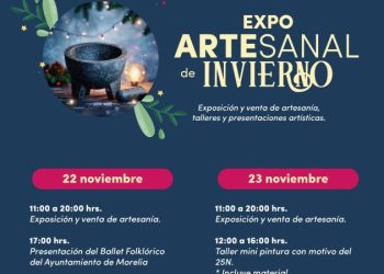SeCultura Morelia invita a la Expo Artesanal de Invierno