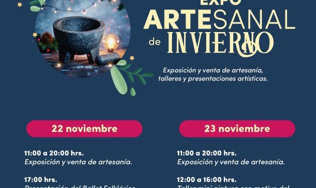 SeCultura Morelia invita a la Expo Artesanal de Invierno