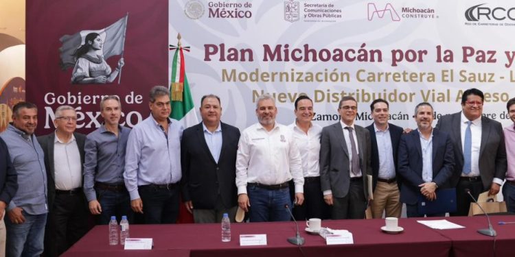 Concretan Bedolla y RCO distribuidor vial en La Rinconada, acceso a Zamora