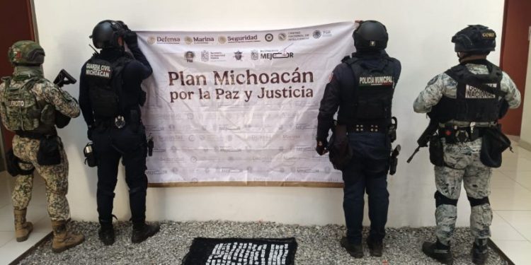 Asegurados 150 envoltorios de metanfetamina en Zamora, resultado del Plan Michoacán: SSP