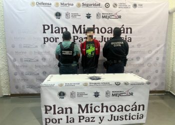 SSP detiene a un hombre en posesión de 74 dosis de metanfetamina en Morelia