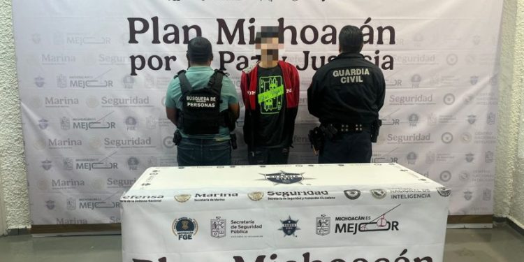 SSP detiene a un hombre en posesión de 74 dosis de metanfetamina en Morelia