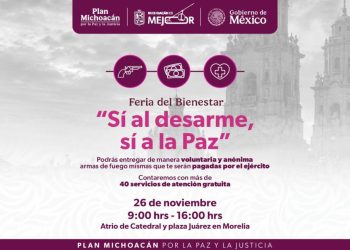Mañana arranca en Morelia la primera feria de servicios dentro del Plan Michoacán