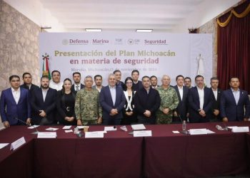 Plena coordinación en seguridad, refrendan Bedolla, Harfuch, Defensa y Semar