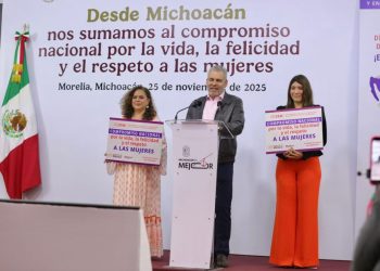 Michoacán se suma al compromiso nacional por el respeto a las mujeres: Bedolla