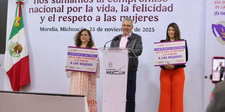Michoacán se suma al compromiso nacional por el respeto a las mujeres: Bedolla