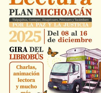 Ruta de lectura dentro del Plan Michoacán comenzará en diciembre