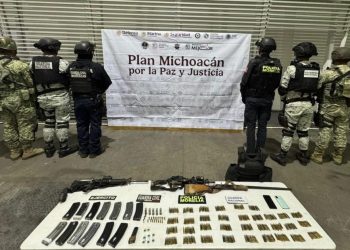 Tras enfrentamiento en Tarímbaro, se aseguraron 3 armas y droga: SSP