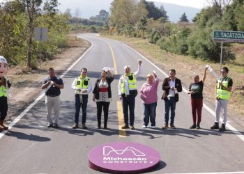 Más de 10 mil habitantes beneficiados con nueva carretera Tingüindín–Tacátzcuaro: Bedolla