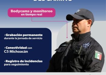 Más de 800 cámaras de solapa blindarán actuar de la policía en Michoacán: SSP