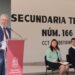 Inaugura Bedolla nuevas instalaciones de Secundaria Técnica 166 en Morelia