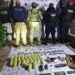 SSP asegura 9 kg de marihuana, una réplica de arma de fuego y cartuchos útiles en Zamora