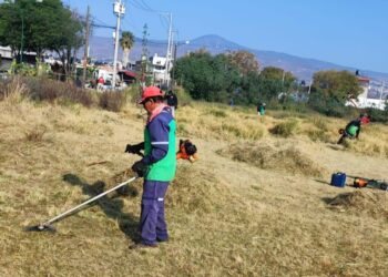 Gobierno de Morelia da mantenimiento a canchas de Hacienda Tiníjaro