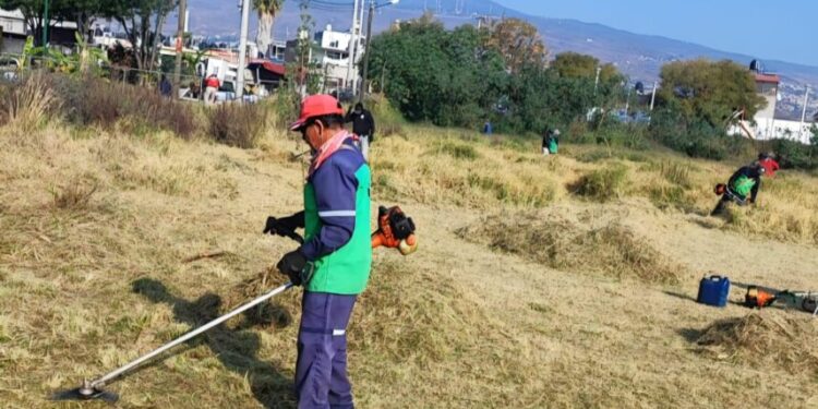 Gobierno de Morelia da mantenimiento a canchas de Hacienda Tiníjaro