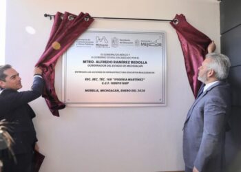 Inaugura Bedolla secundaria en Villas del Pedregal; se impulsa educación de más de 800 alumnos