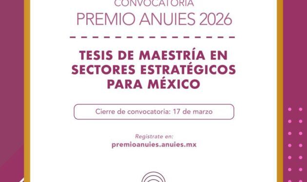 Abierta convocatoria para el Premio ANUIES 2026; UMSNH invita a egresados de posgrado a participar