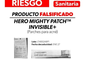 Cofepris emite alerta sanitaria por comercialización ilegal de parches para acné
