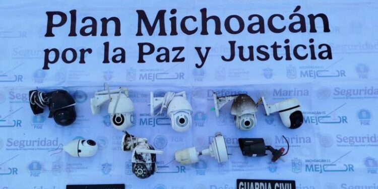 Cámaras de vigilancia ilegales aseguradas en Jacona: SSP