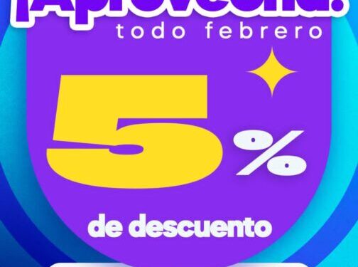 Aprovecha en febrero el descuento del 5% en pago de predial
