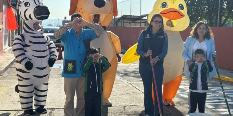 Más de 200 niñas y niños rinden protesta como Guardianes de la Movilidad de Sedum