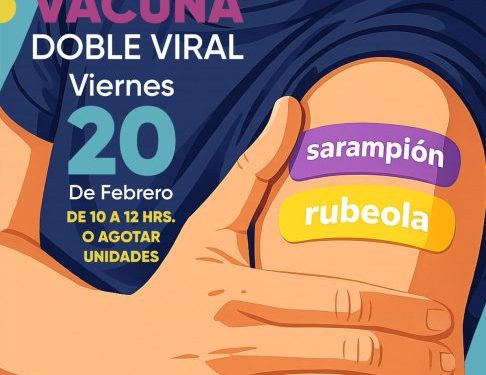 Convoca Paola Delgadillo a jornada de vacunación gratuita para prevenir sarampión y rubéola