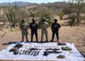 SSP y Marina aseguran 3 armas largas y 289 cartuchos útiles en Arteaga