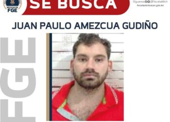 Ofrece FGE recompensa para ubicar y detener a Juan Paulo Amezcua Gudiño, presunto feminicida