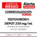 Cofepris alerta comercialización ilegal de Testoviron®️ Depot 250 mg/mL
