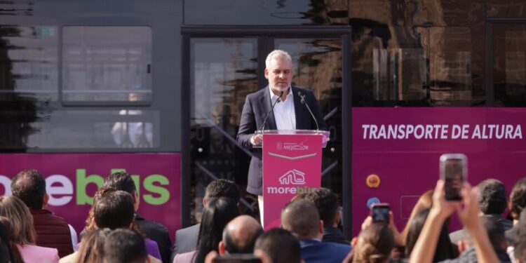 Morebús, un transporte de nivel internacional para Morelia bajo el modelo ONU-Habitat: Bedolla