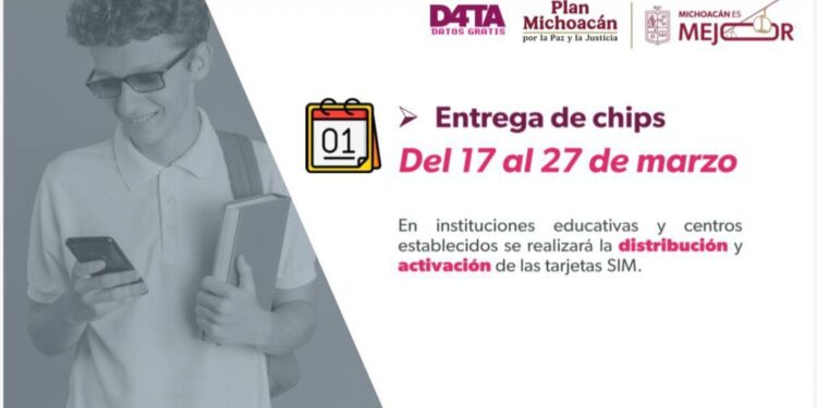Más de 106 mil estudiantes recibirán internet gratuito con Programa Data: Bedolla